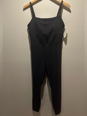 all in motion Black Fitted Sleeveless Bodysuit Jumpsuit